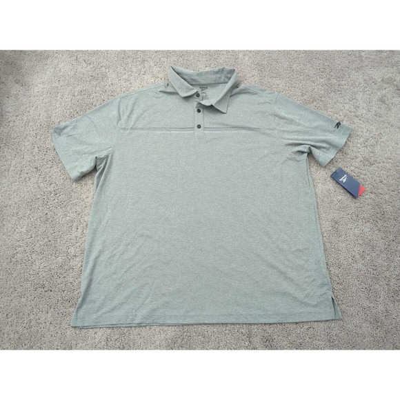 Reebok Polo Shirt Mens 3XL Gray Speedwick Golf‎ Athletic Casual - Picture 1 of 7